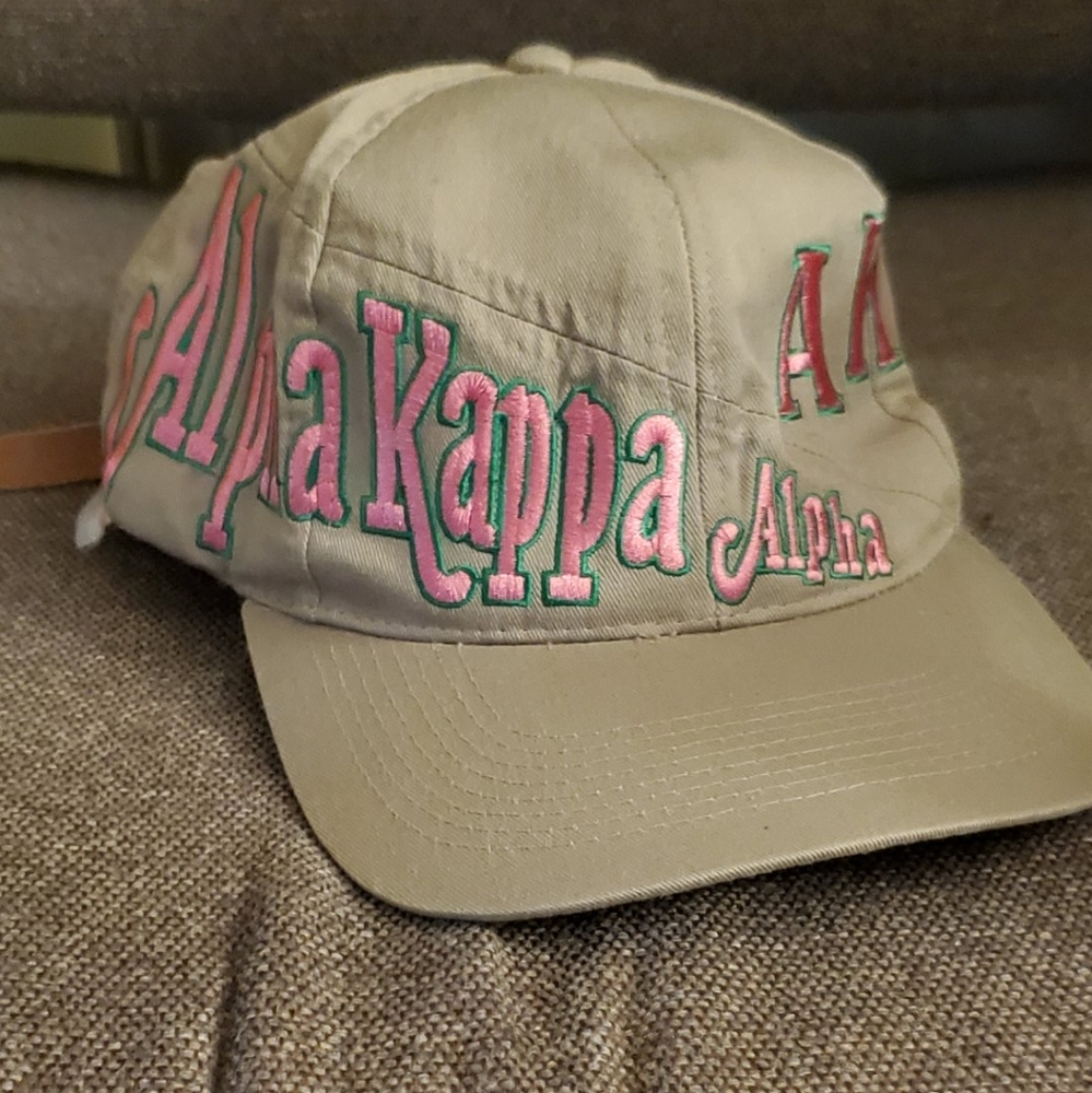 Vintage AKA Cap Tan Alpha Kappa Alpha